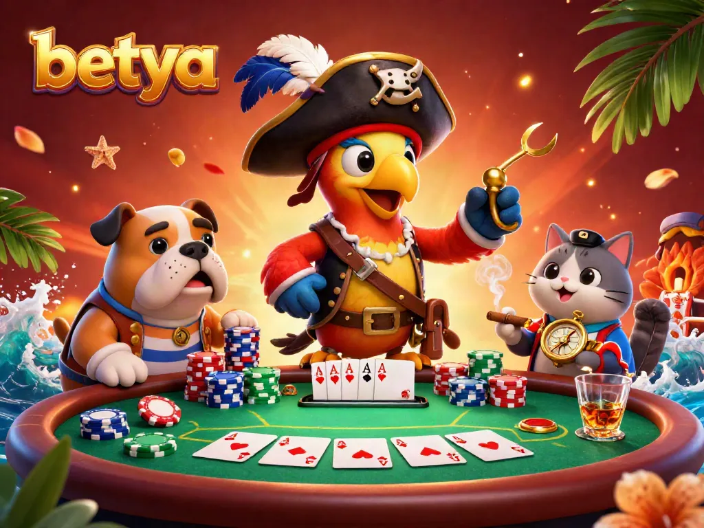 Interactive casino scene at Betya featuring vibrant gaming elements and characters in action.